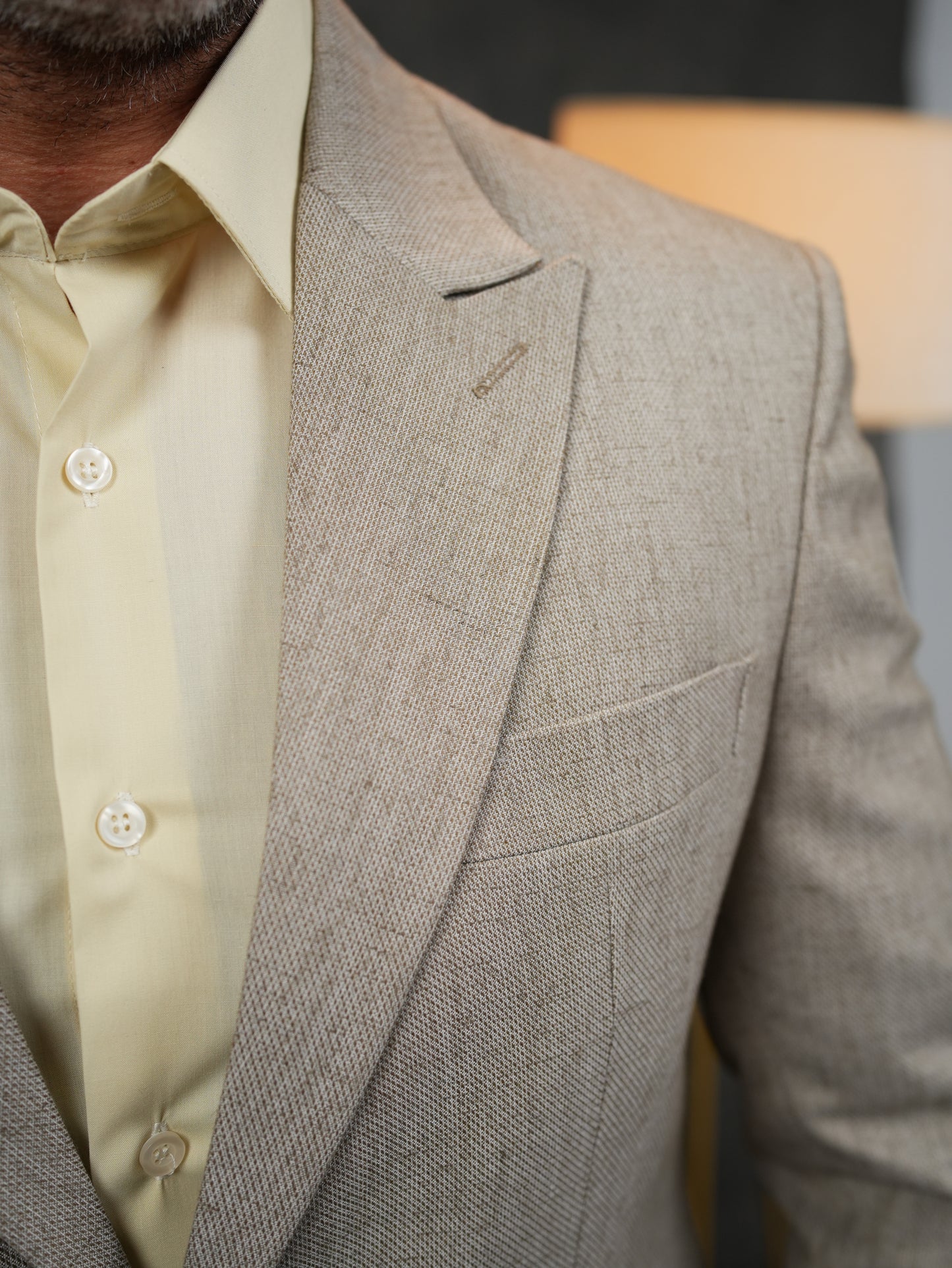 Slim-Fit Blazer in Greige