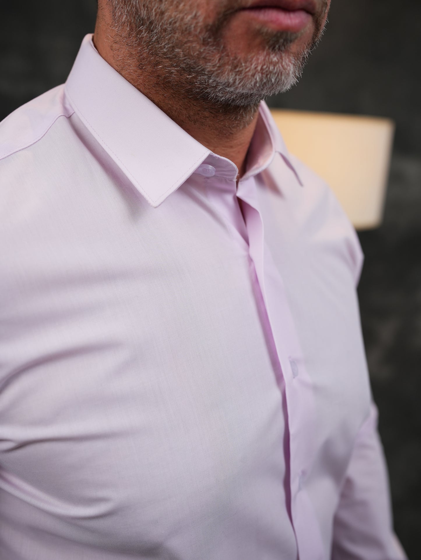 قميص روز بقصّة Slim Fit