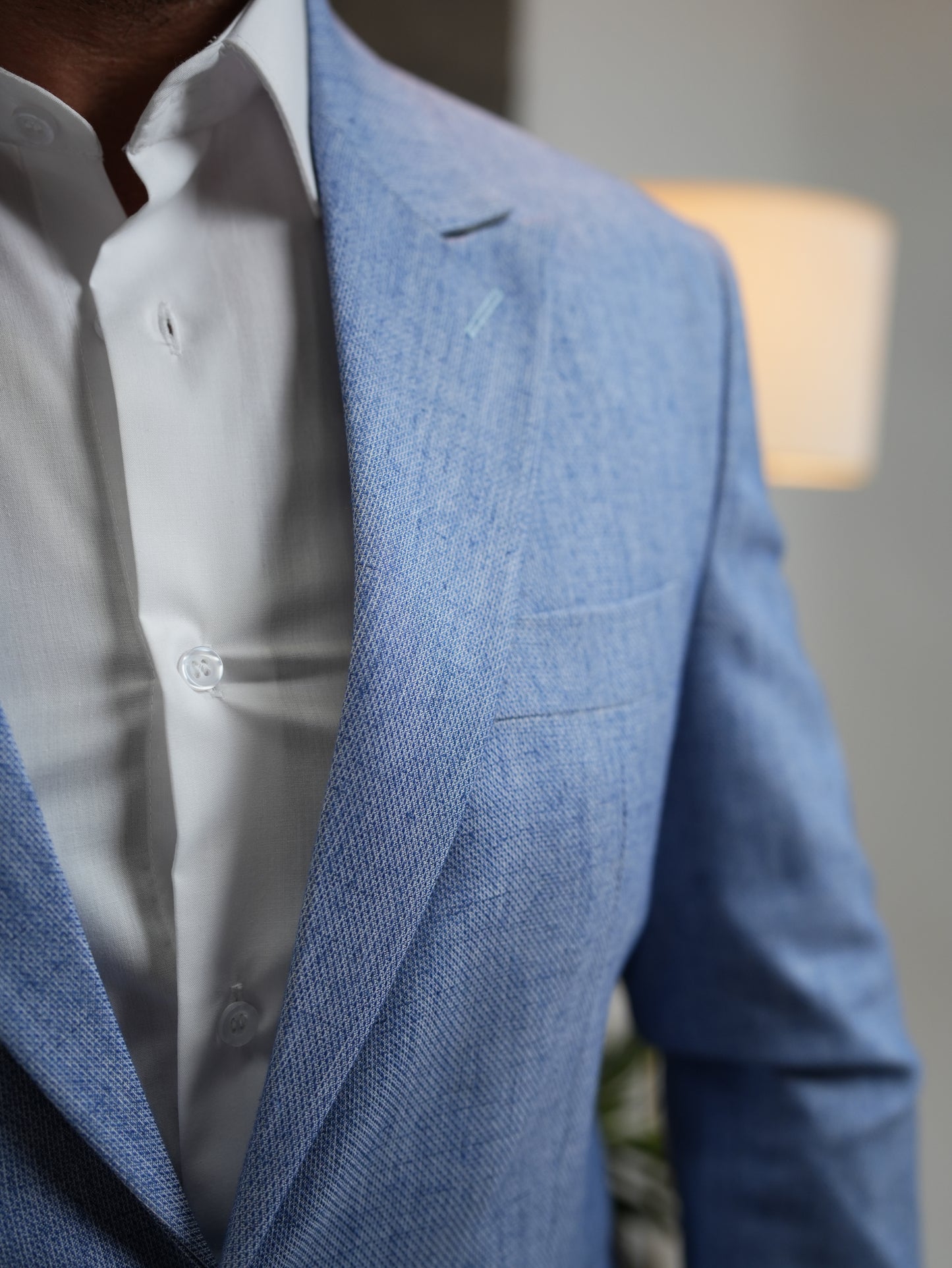 Slim-Fit Blazer in Light Blue