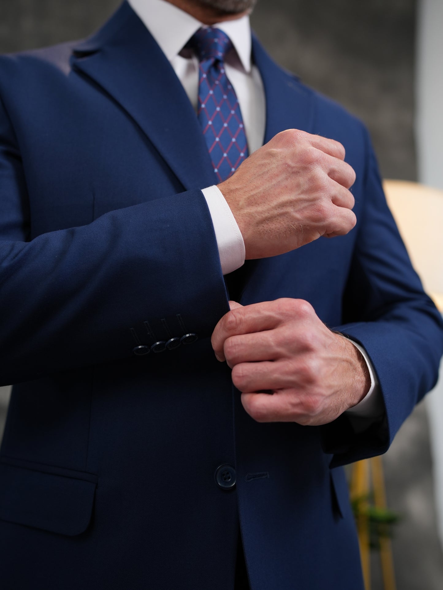 Regular fit Golden Suit in Navy