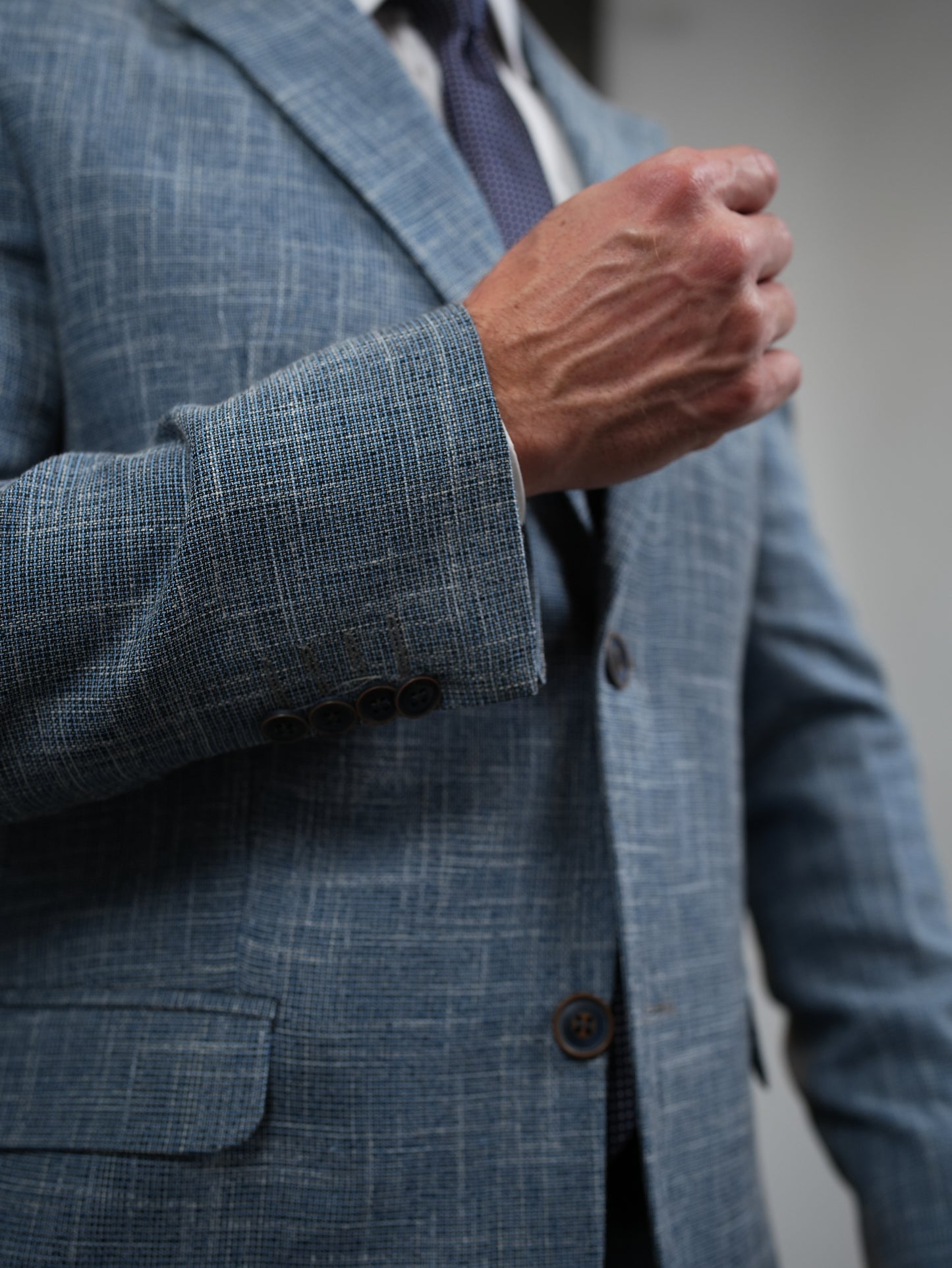 Regular-Fit Suit in Light Blue