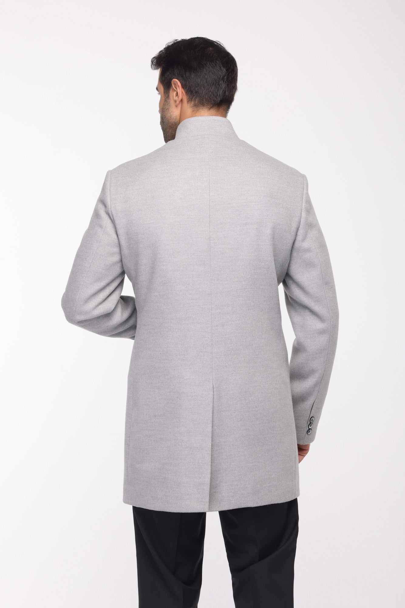 Slim fit HH-Coat In Light Grey