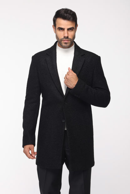 Regular fit MZ-Coat In Black