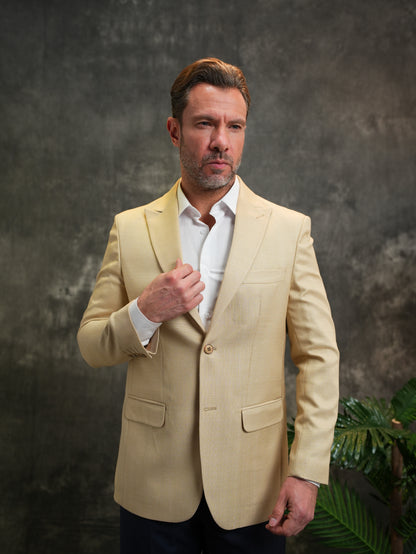 Slim-Fit Blazer in Beige