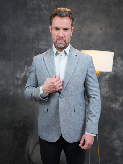 Slim-Fit Blazer in Grey