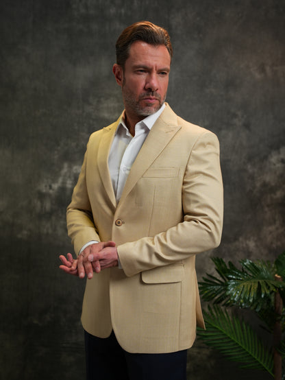 Slim-Fit Blazer in Beige