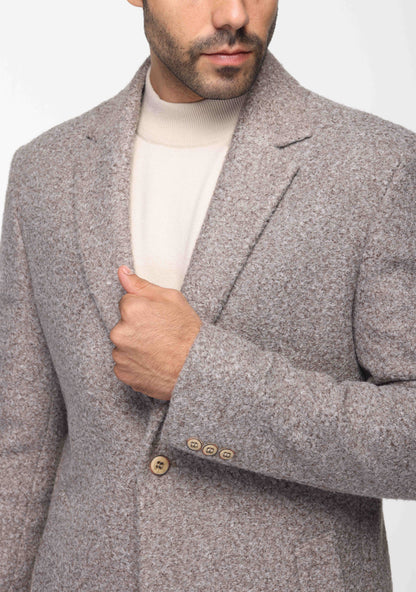 Regular fit MZ-Coat In Beige