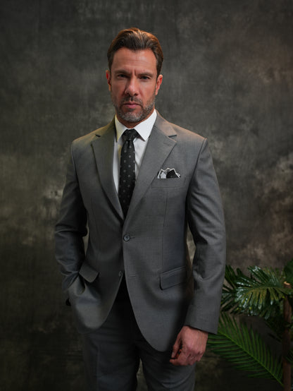 Regular fit Golden Suit in Grey