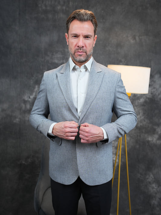 Slim-Fit Blazer in Grey