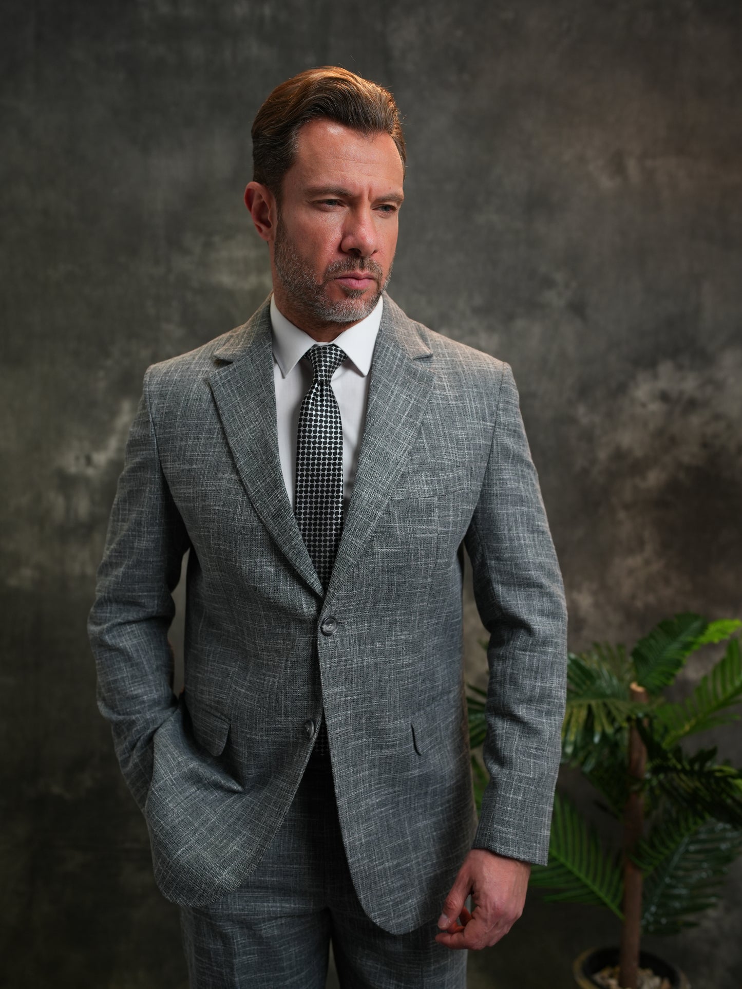 Regular-Fit Suit in Grey