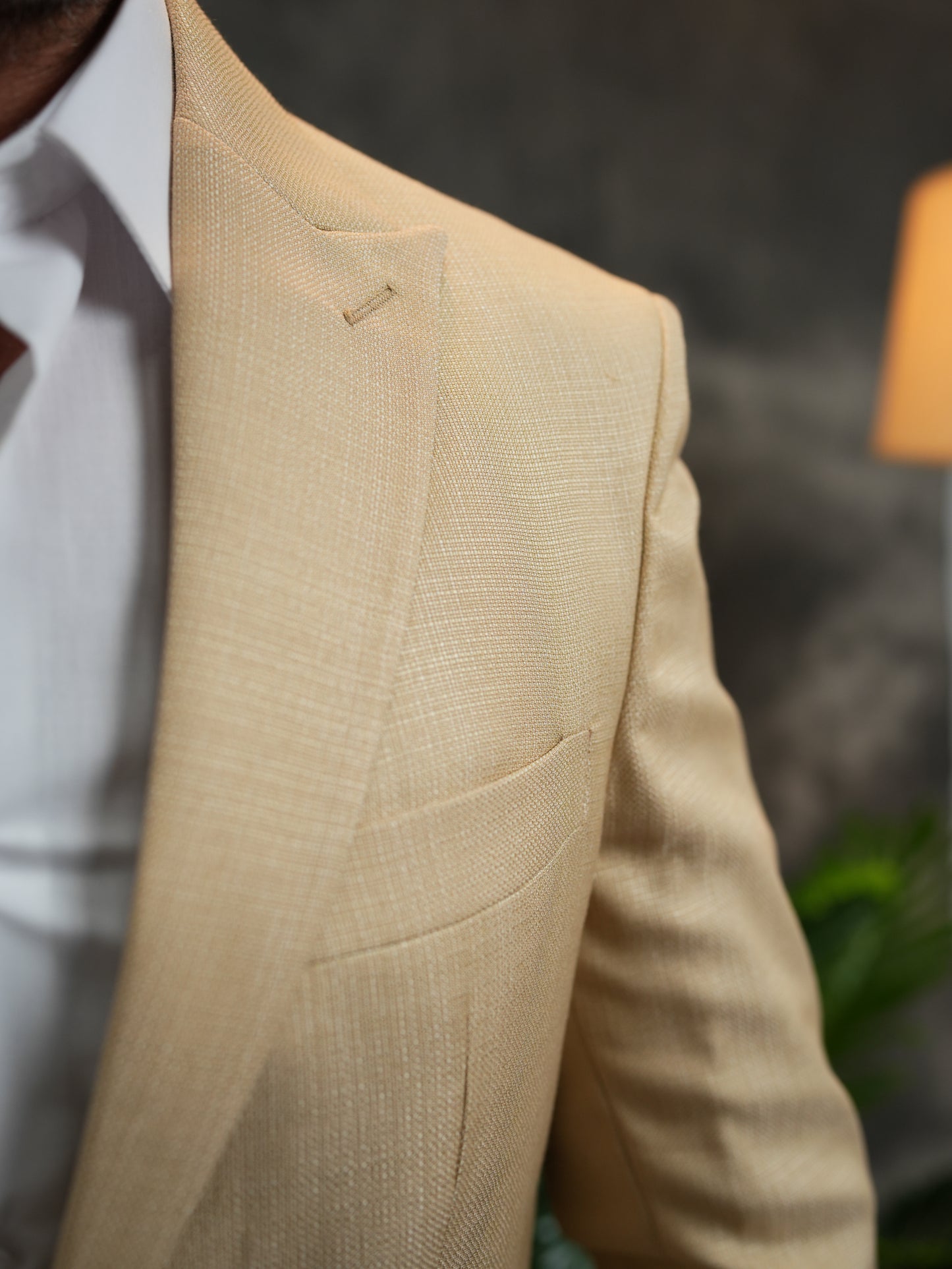 Slim-Fit Blazer in Beige