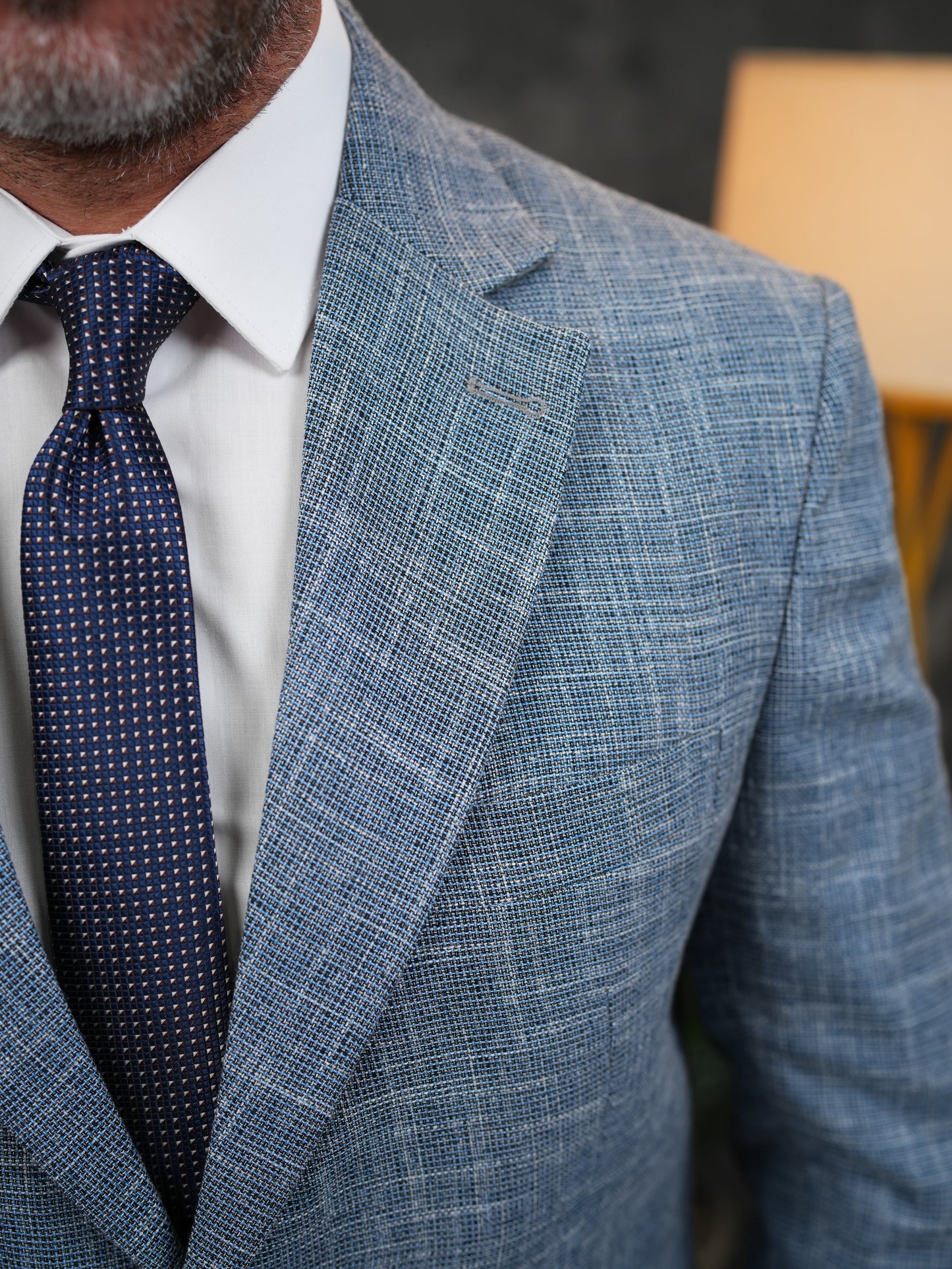 Regular-Fit Suit in Light Blue