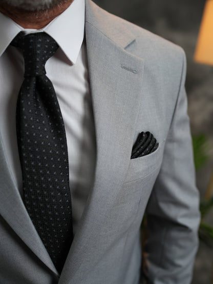 Regular fit golden Suit in Light Grey