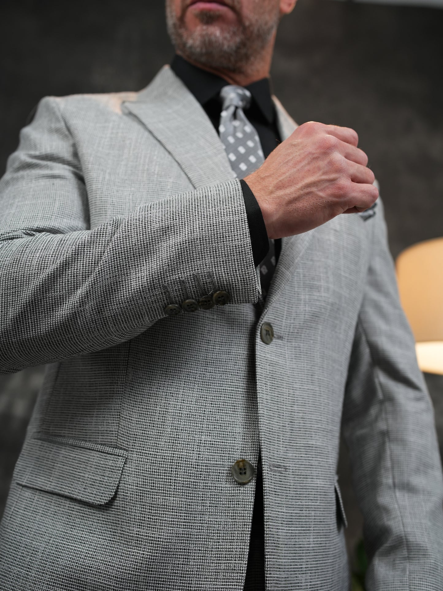 Regular-Fit Suit in Light Grey