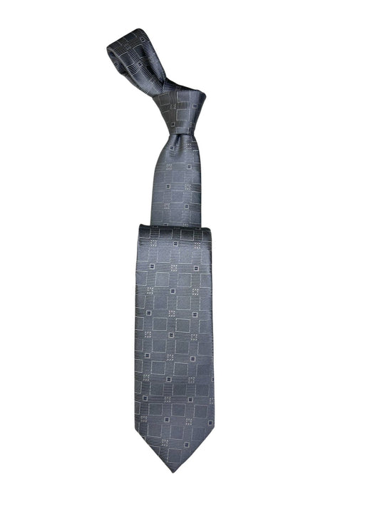 Jacquard Woven Tie 7cm grey