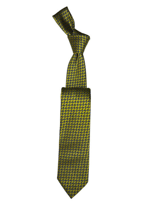 Jacquard Woven Tie 7cm yellow